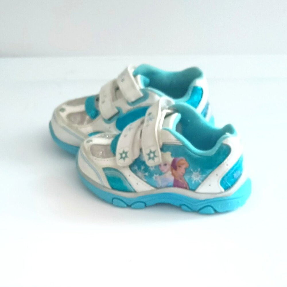 Disney's Frozen Anna & Elsa Shoes 7 Girls' Light-up Sneakers